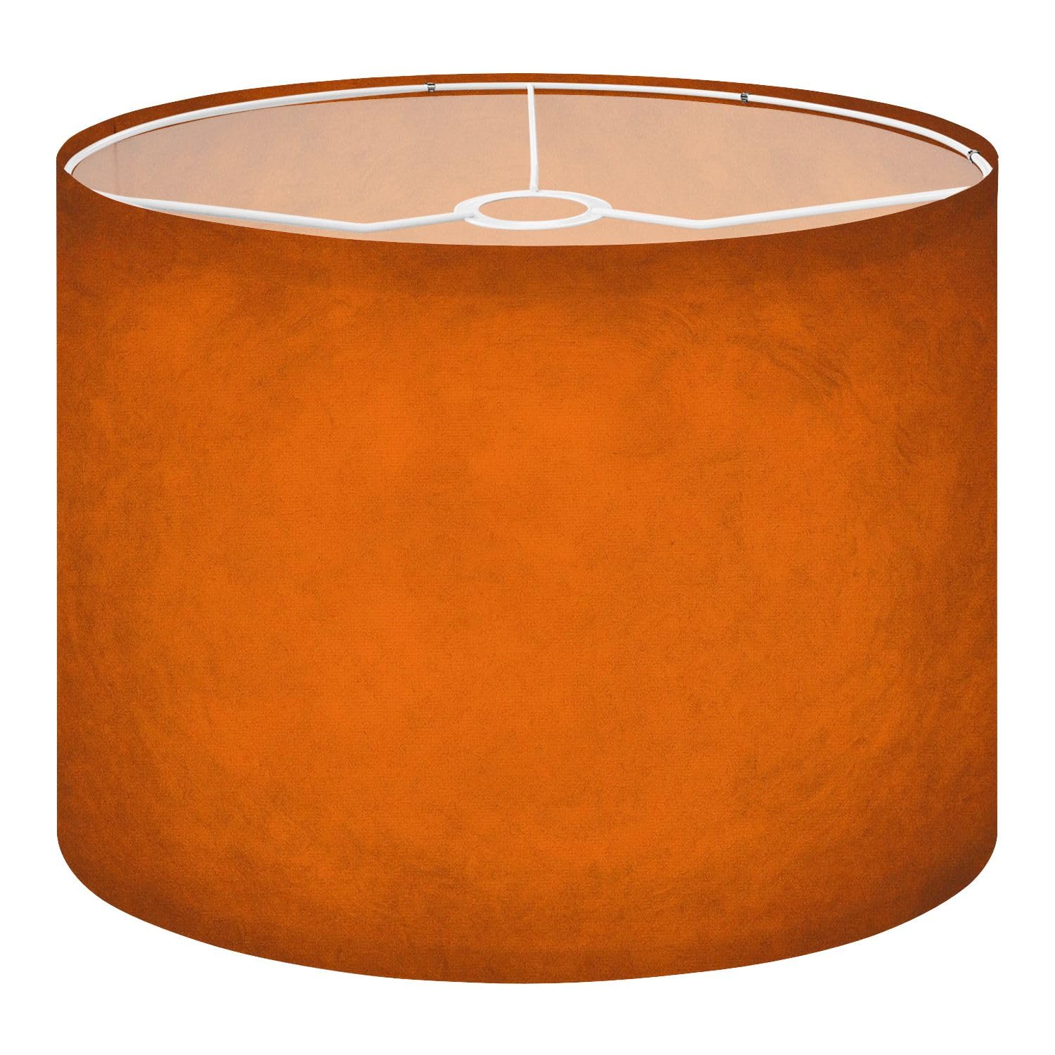 Drum Lamp Shade Large Lampshade Orange Autumn for Floor Lamps Table Lamps Pendant Light Linen Lampshades Replacement Bedside Light Shades