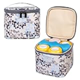 Teamoy Breastmilk Cooler - Bag for 4 Large Bottles, Perfect for Working Moms, Dandelion Pattern