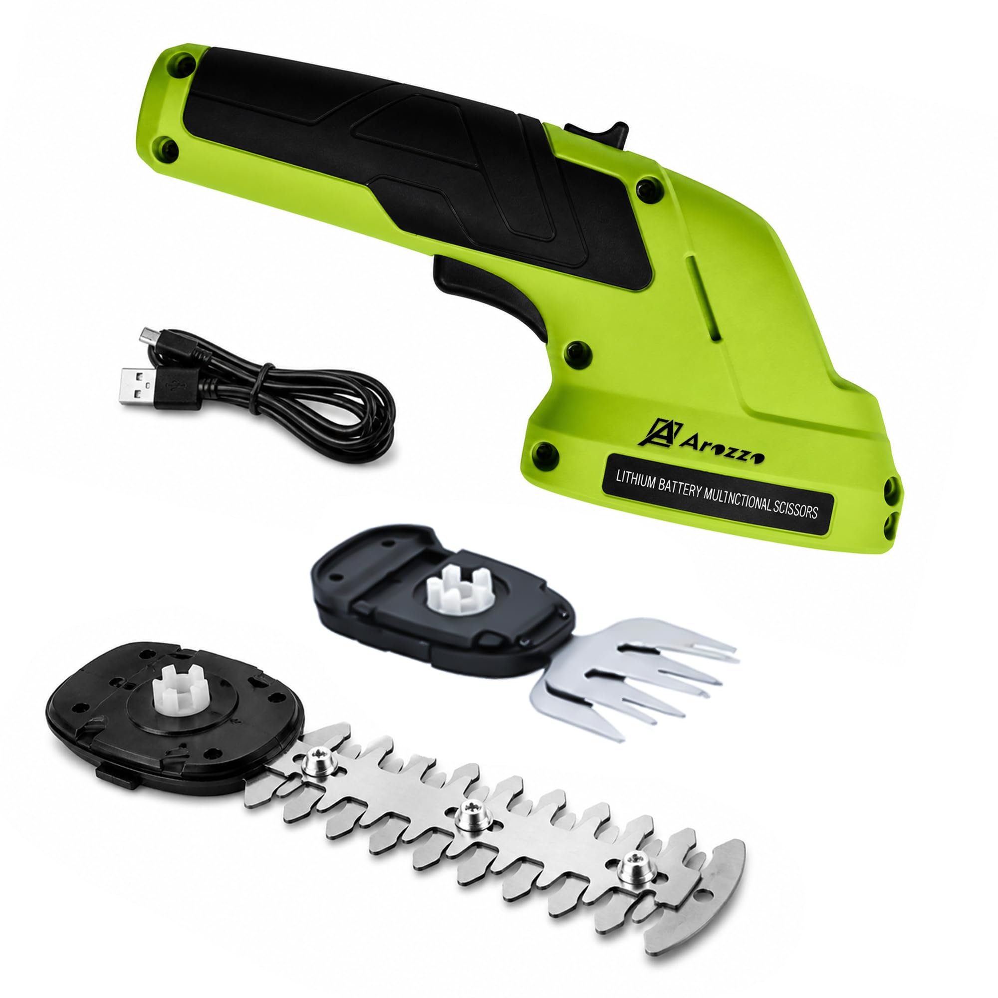 2-in-1 Cordless Grass Shear and Hedge Trimmer, Battery Powered, Rechargeable, Portable Grass Cutter with Electric Hedge Trimmer for Lawn, Garden & Shrubs, Easy One-Hand Operation-image-10
