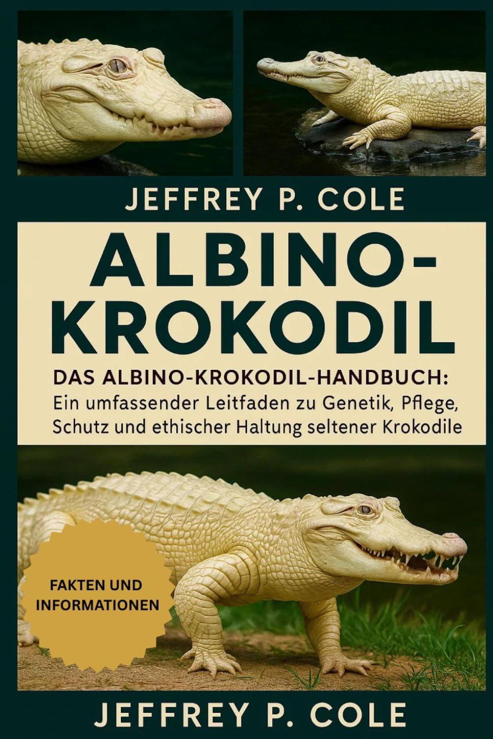 Albino-Krokodil: Das Albino-Krokodil-Handbuch: Ein umfassender Leitfaden zu Genetik, Pflege, Schutz und ethischer Haltung seltener Krokodile.