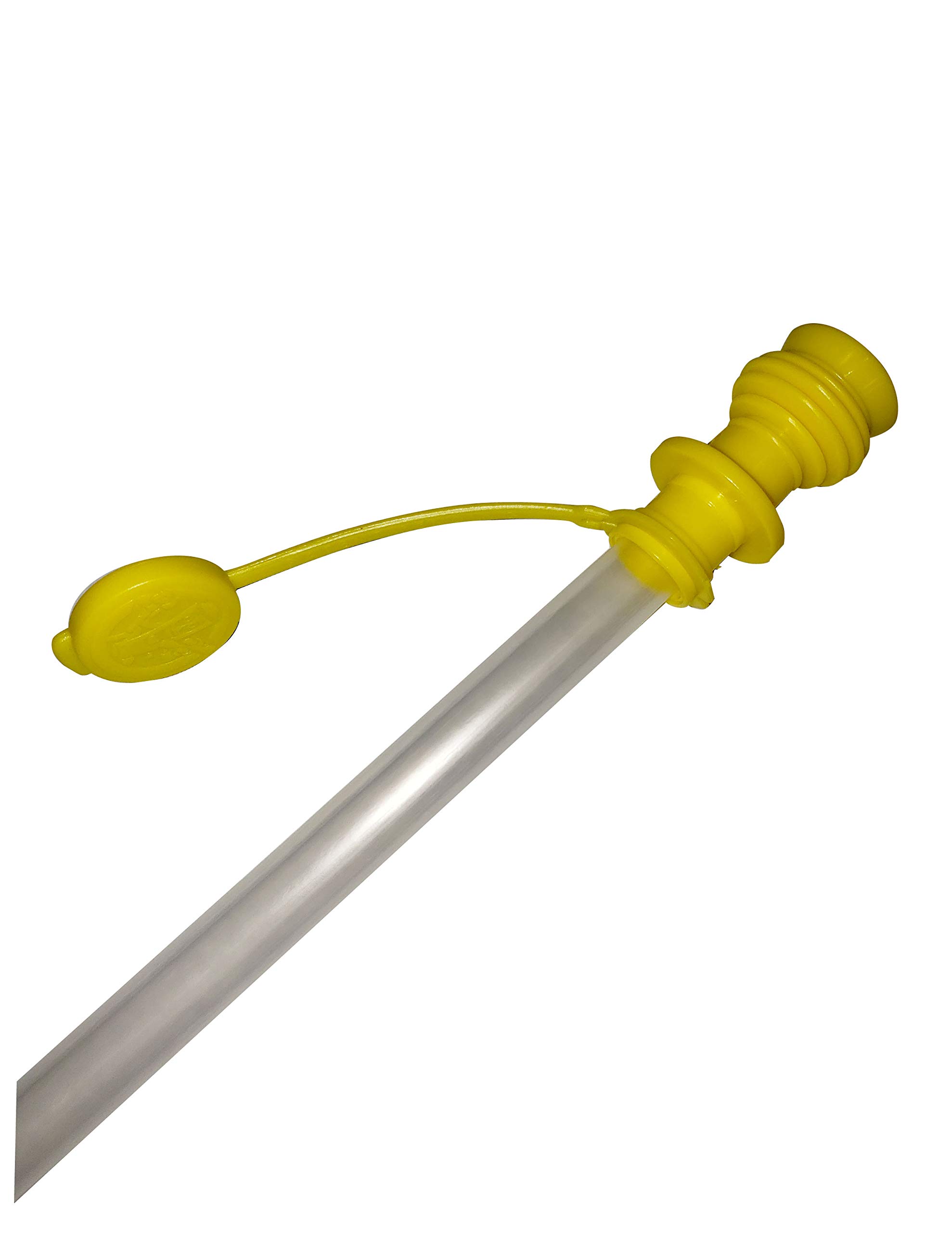 Pucker Powder Candy Funnel Filling Tubes 18-in Long Each - 10 ct. Bag - Candy Art, with Yellow Cap