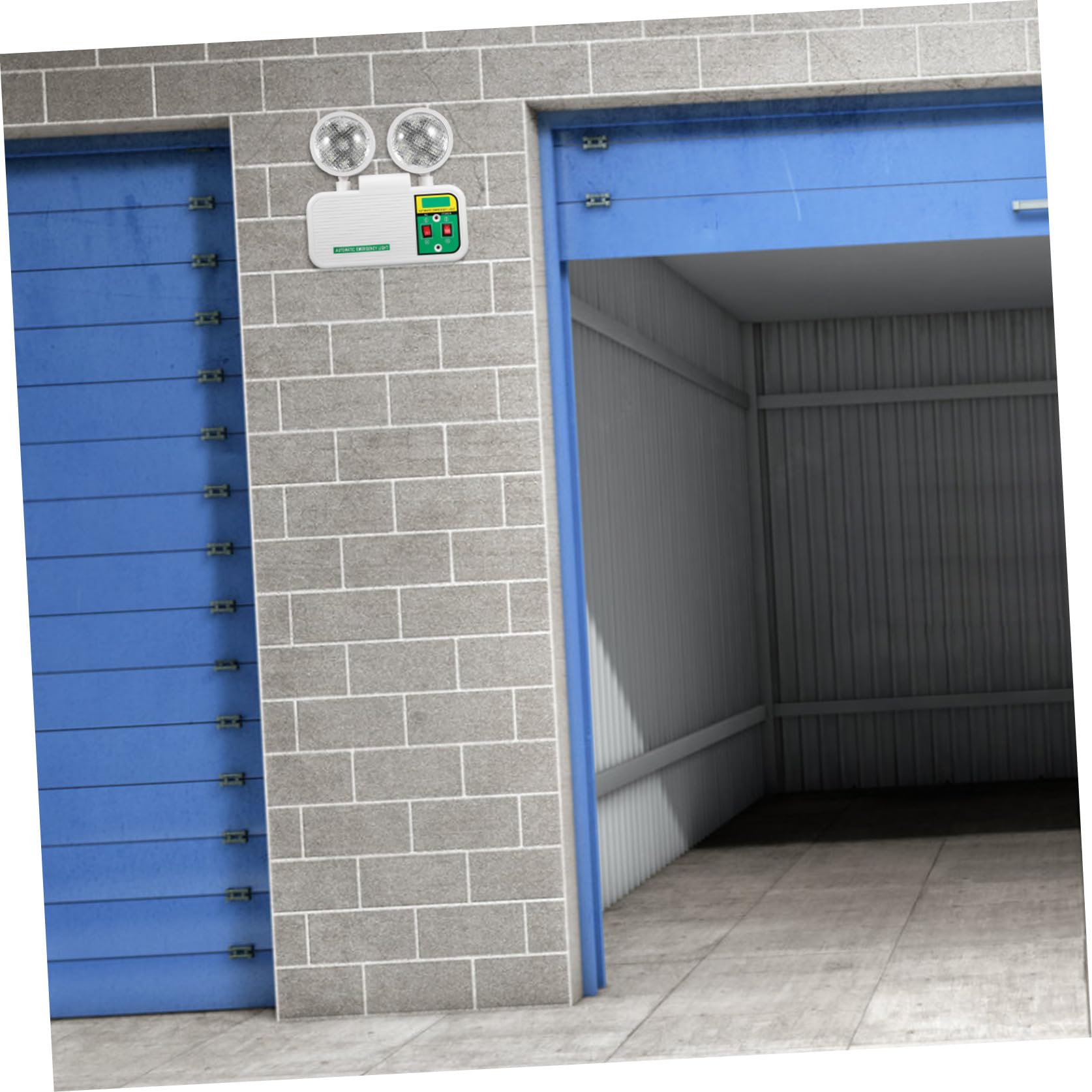 Gatuida Iluminación de Emergencia LED de Doble Cabezal Luz de Emergencia de Montaje Pared Brillante para Pasillos Hoteles Escuelas Recargable