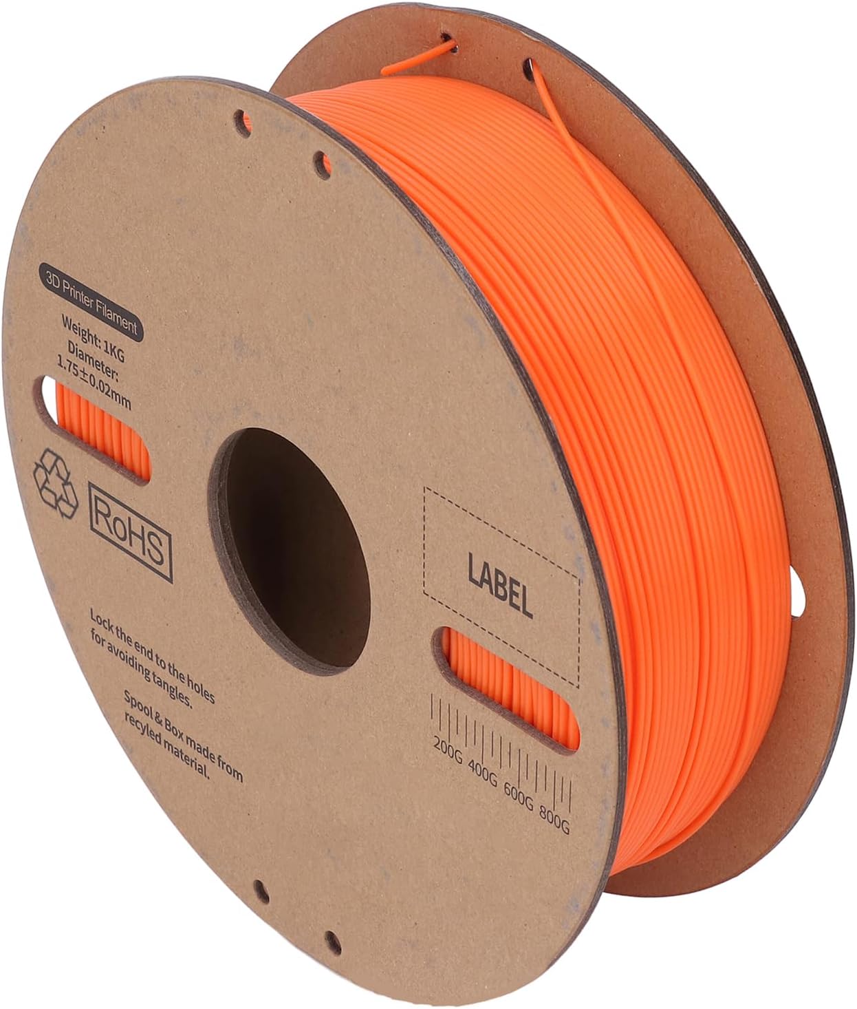 Focket PLA Filament, High Speed Printing Up to 600mm S 3D Printer Filament, 1.75mm with Dimensional Accuracy -0.03mm for Ender 3 CR Series 3D Printers