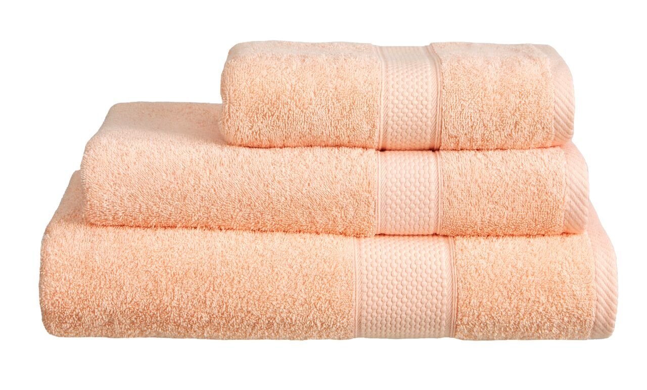Snugglemore - Turkish Cotton Bath/Hand Towel/Bathroom Towels/Large Sheets/Pack of 2 (Peach, Bath Towel x 2)