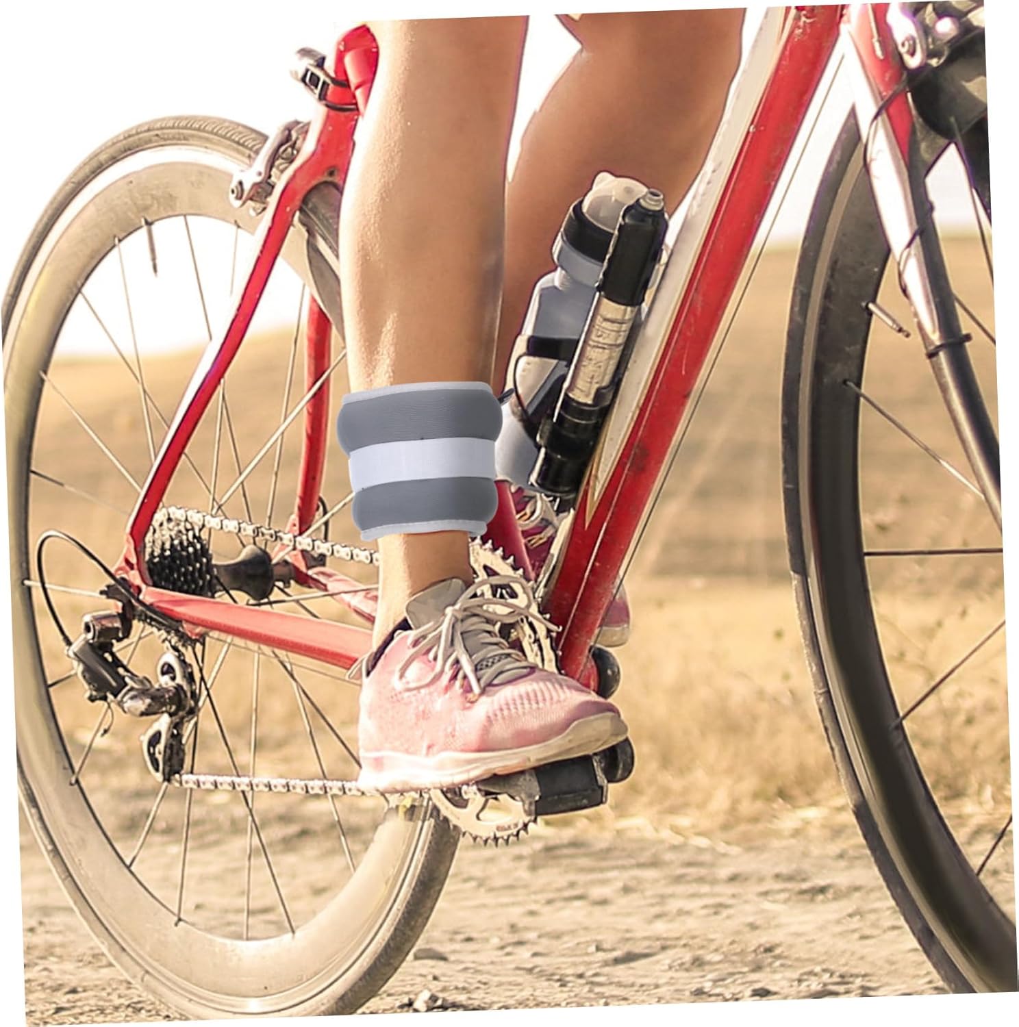 Breathable Dancing Leg Weight Sandbags Each Gray for Jogging Walking Fitness Training