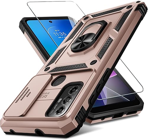 Miniatura 9 de Motorola Moto G Play 2023 Funda integrada para lente de cámara deslizante y protector de pantalla no para versión 2021 resistente a los golpes