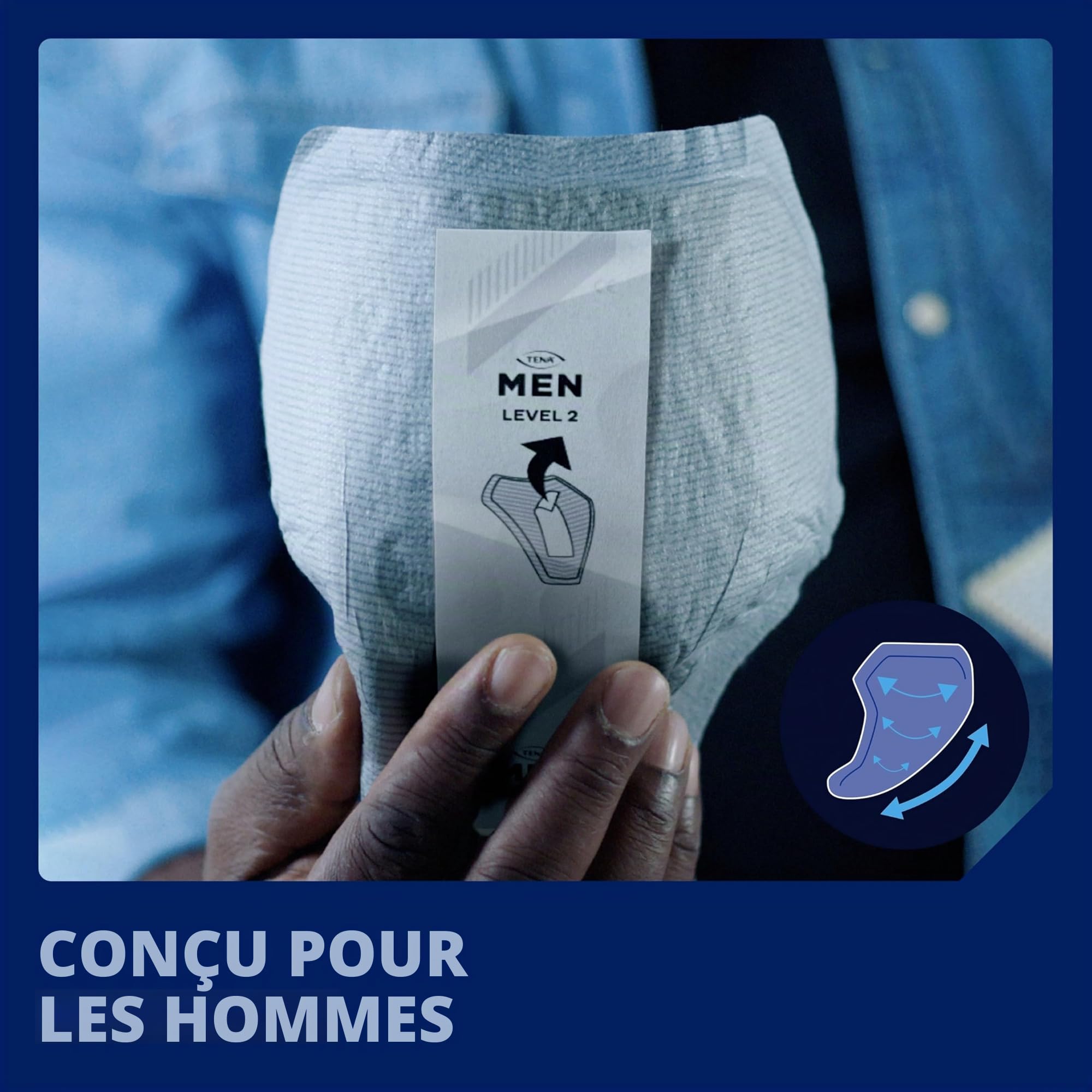 Tena Men Level 2 Protection fuites urinaires légères à moyennes