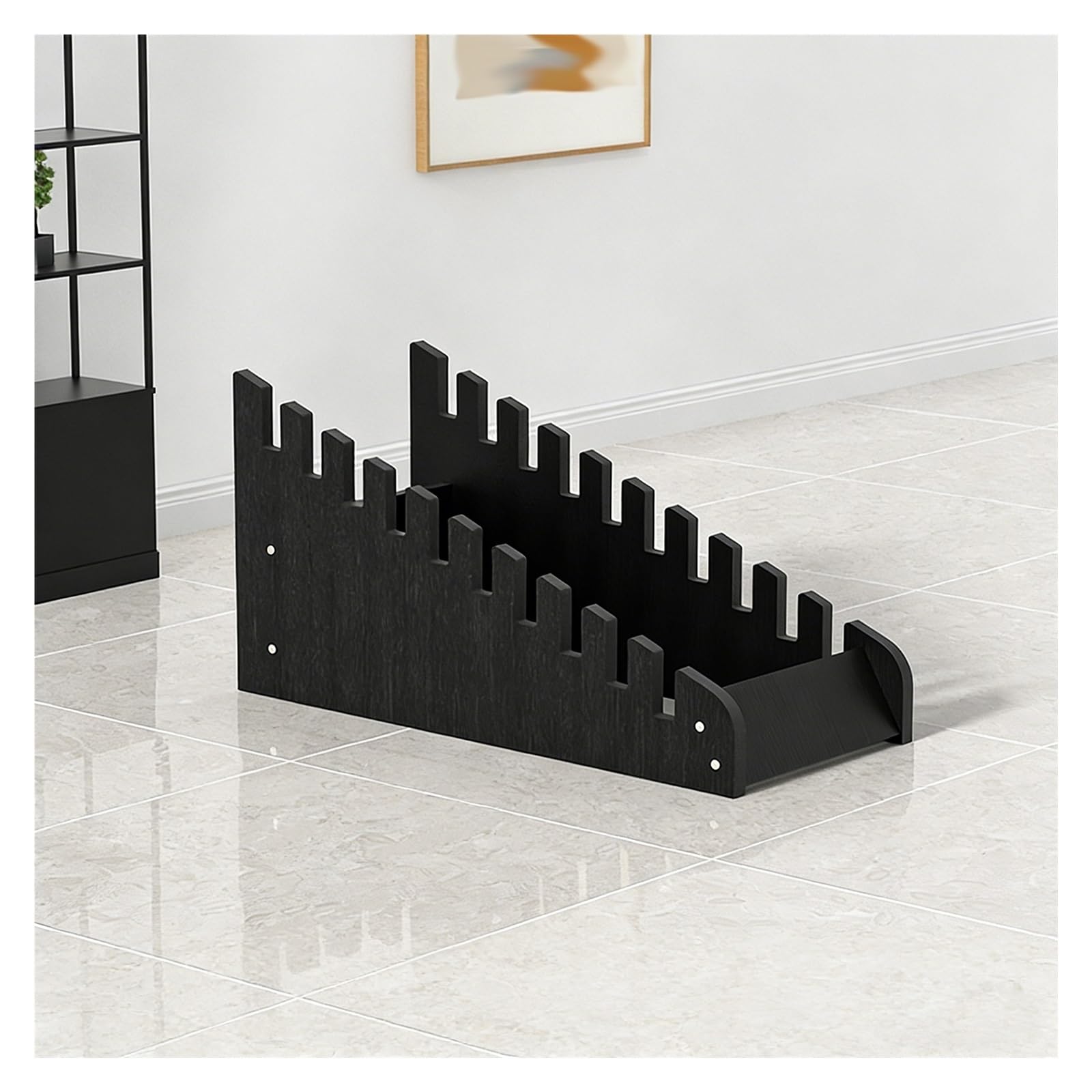 Espositore per campioni di piastrelle in legno a 10 livelli nd scanalato scaffale da pavimento per mostre supporto per campioni per piatti e piastrelle per pavimenti, ideale per showroom e espositori