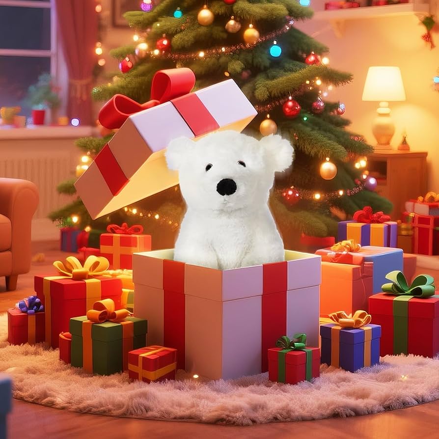 Amazon.co.jp: Apricot Lamb 白い しろくま ぬいぐるみ ふわふわ