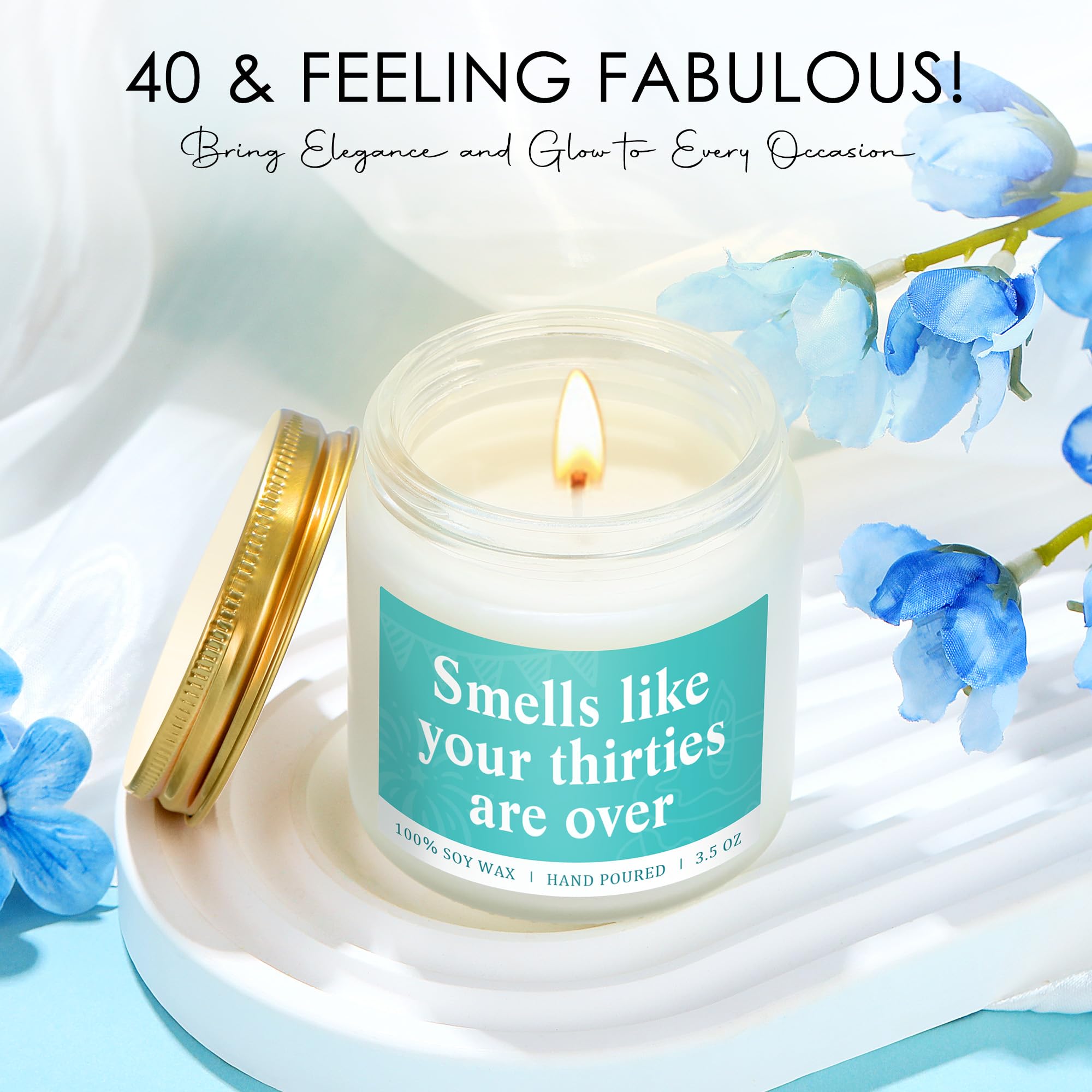 40th Birthday Gifts Women 40 Year Old Birthday Gifts dor Women Happy 40th Bday Gift for Her 40 and Fabulous Gift Ideas for Woman 40s Forty and Fabulous Decorations Set with Tumbler Tote Bag Socks