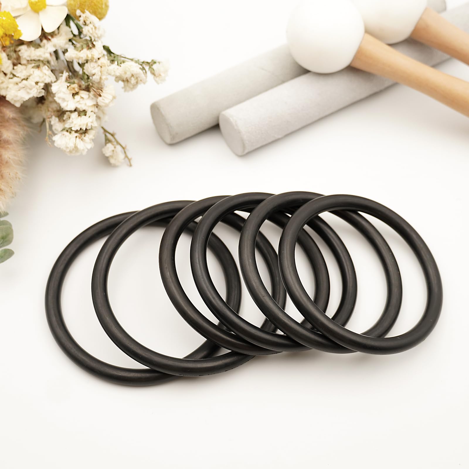 Hye-eun Set di 7 campane tibetane in cristallo da 432 Hz, color verde menta, in quarzo smerigliato, per chakra, con 2 custodie per il trasporto, per pulire e alleviare lo stress, consapevolezza