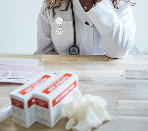 Miniatura 7 de AGEN KGEN 4 Pack Retractable Nurse Watch for Nurses Doctors, Clip-on Hanging Lapel Nurse Watch Silicone Cover Brooch Fob Pocket Watch Badge Reel