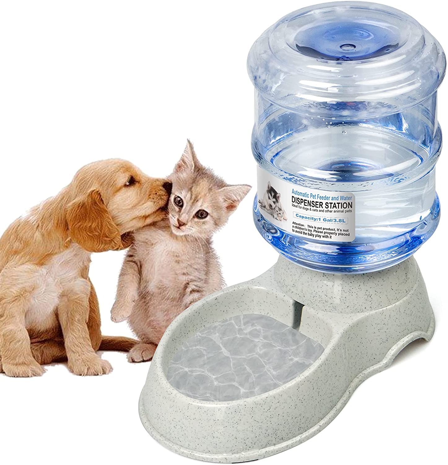 COSKIRA Pet Water Feeder Water Dispenser for Dogs and Cats Practical Pet Waterer Automatic Water Dispenser for Animals Transparent Tank (B09Q8YSR5X) Amazon Price History, Amazon Price Tracker