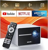 Kogata YG291 850 ANSI Mini Projector: WiFi 6 Bluetooth 5.4, Built-in Apps, 1080P HDR10, Electric Focus 4P Keystone Portable Outdoor Home Theater
