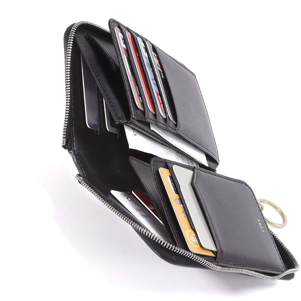 ITTI イッチ　二つ折り財布　ミニ財布　黒 楽天市場】【別注商品】ITTI イッチ 姫路黒桟革 財布 コンパクト