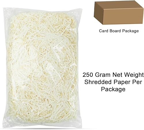 Miniatura 9 de DIYASY Papel de corte arrugado, papel triturado de relleno triturado de 9 onzas para envolver regalos y relleno de cestas, dorado