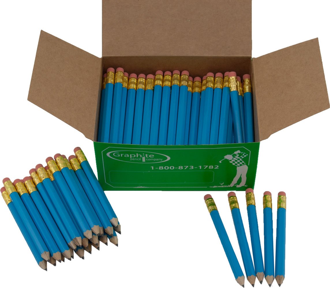 Crayons courtes bleu ciel en boîte de 144 pour ne plus manquer d'outils de notation