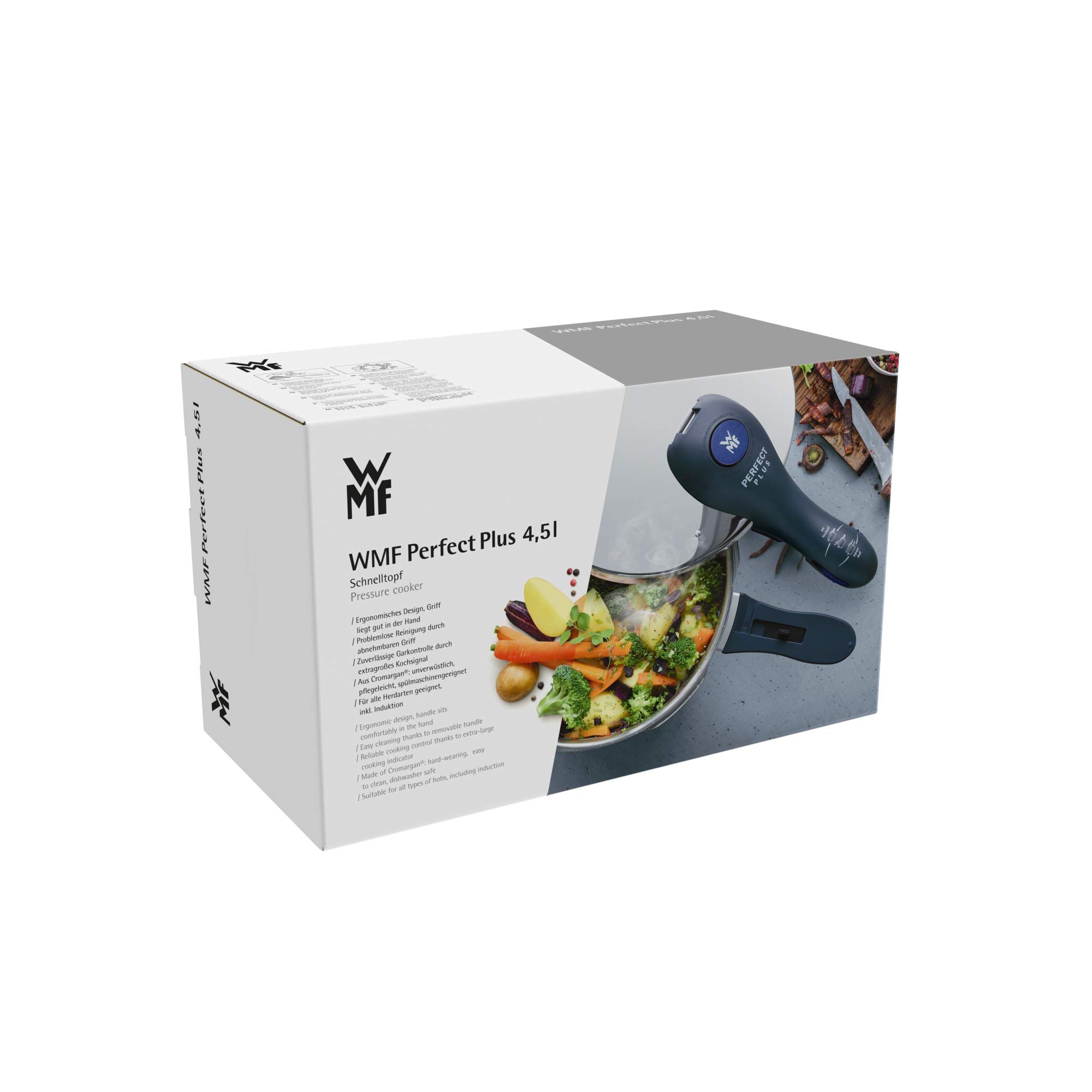 WMF Perfect Plus - Olla Rápida 22 cm de diámetro, 4 litros y medio, Acero Inoxidable para inducción