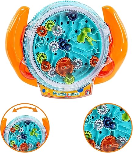 Mind Puzzles - Laberinto 3D para niños de 4 a 8 años, juguete de control de engranajes, juguete de juguete de control de engranajes, juego de
