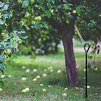Vista 8 de Ashman - Anclaje de tierra con alambre galvanizado de 50 pies con abrazaderas, ideal para asegurar animales, tiendas de campaña, toldos, cobertizos