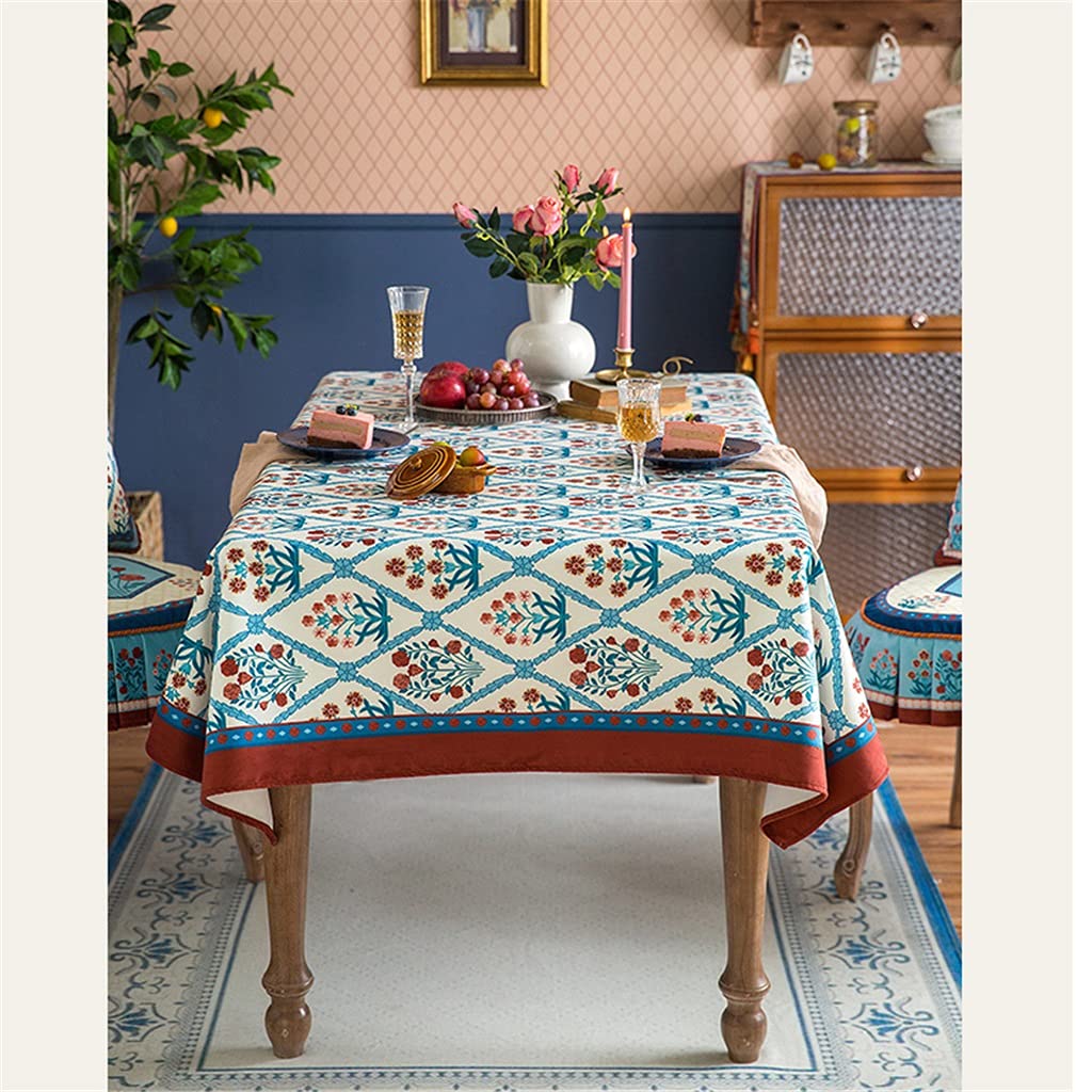 Amazon | RMGTZ アメリカンレトロテーブルクロス長方形ダイニング  