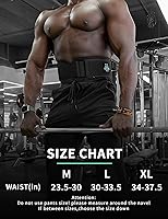 Vista 6 de BVVU Cinturones de levantamiento de pesas para hombres, cinturón de gimnasio de bloqueo rápido para entrenamiento lumbar, entrenamiento cruzado