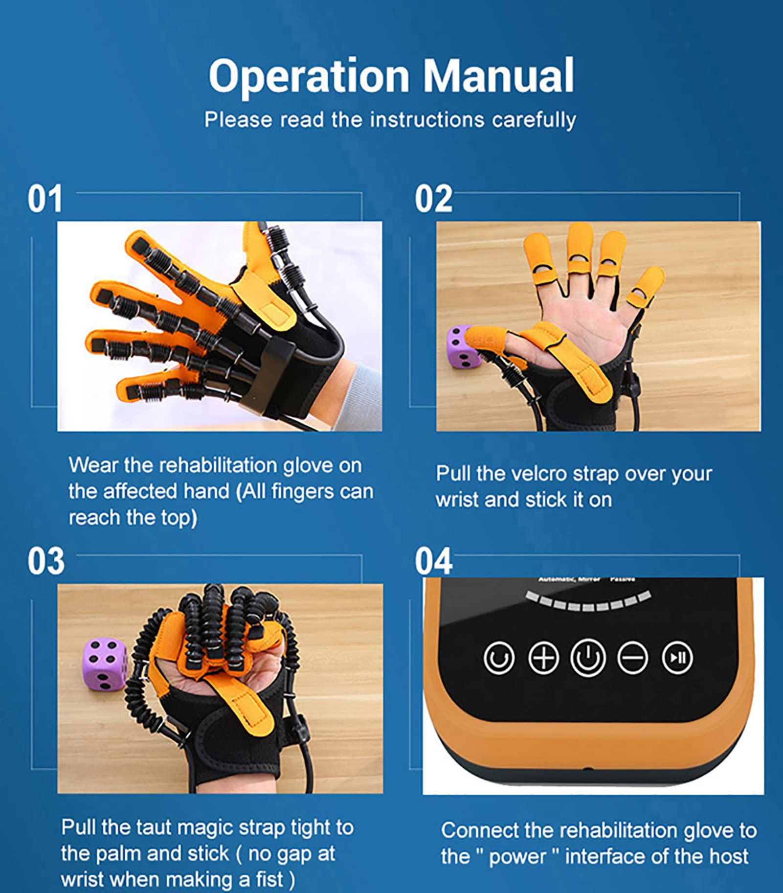 Hemiplegia Finger Rehabilitation Trainer Rękawice robota Trening palców Skok Szyna ręczna do rehabilitacji obu rąk (rozmiar: kod S, kolor: lewa ręka) (kod S prawej ręki)