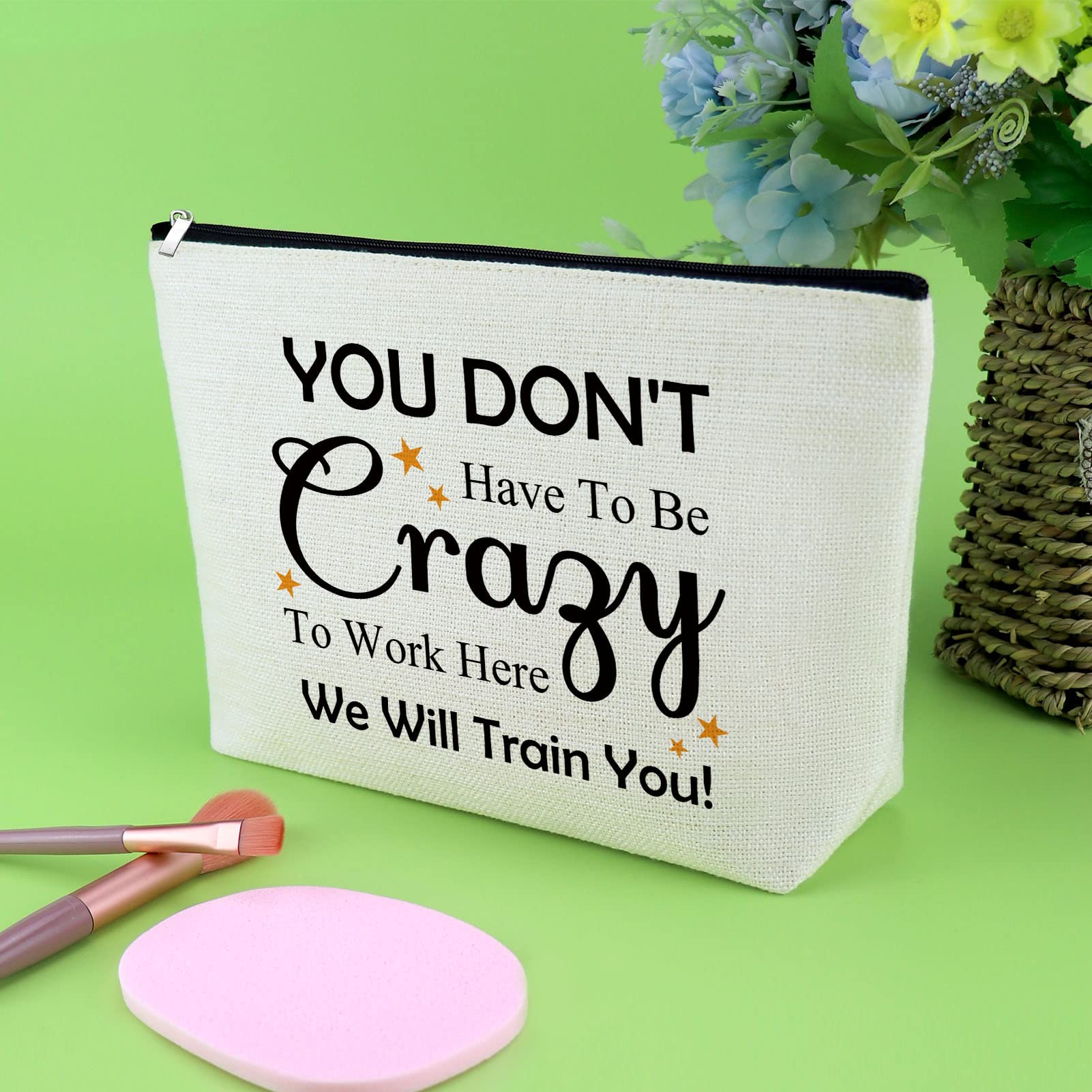 Regalos para compañeros de trabajo para mujeres, bolsa de maquillaje, regalo de despedida de compañera de trabajo, regalo de bienvenida para empleados, regalo de agradecimiento para empleados, regalo