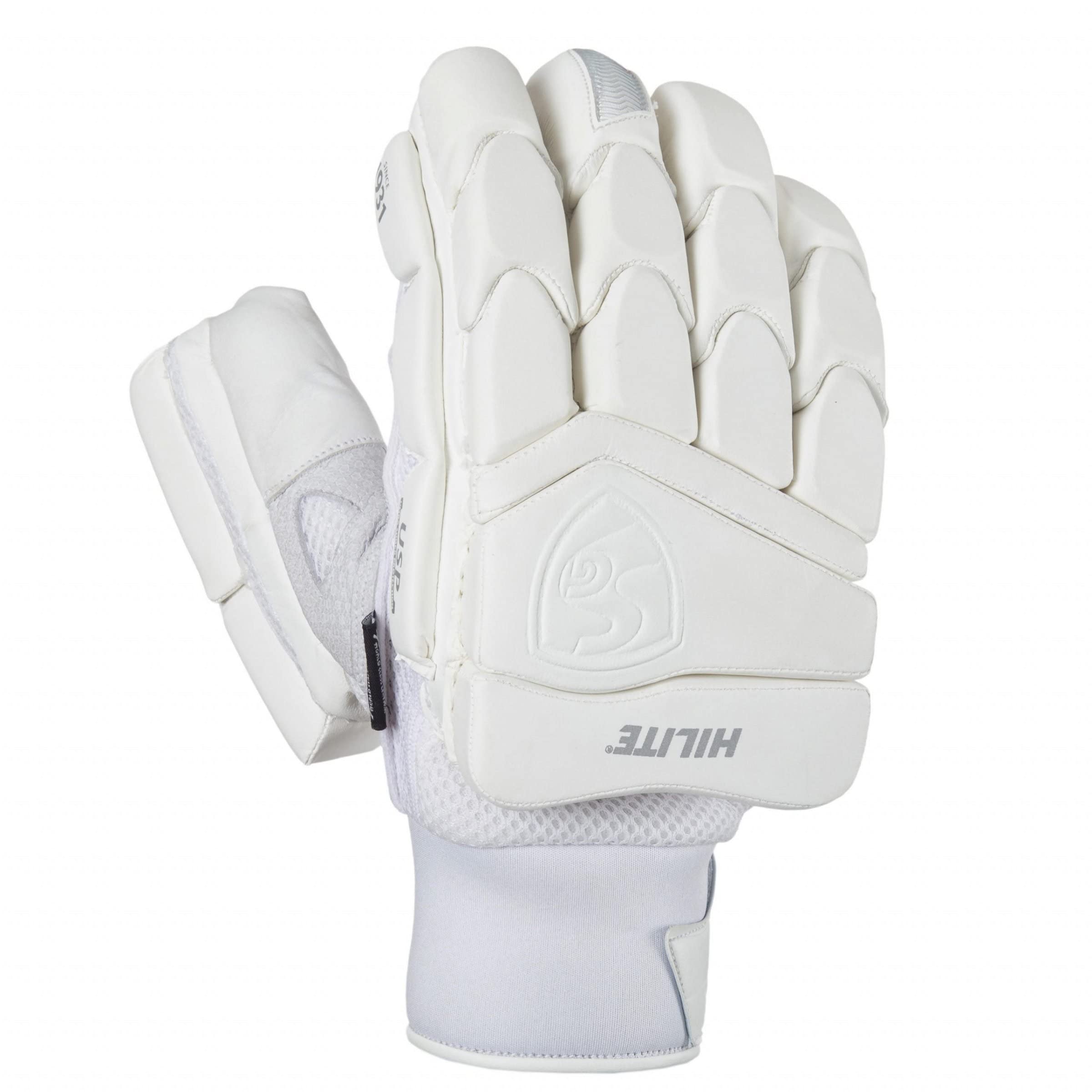 SGHilite White Batting Gloves Sheep Leather