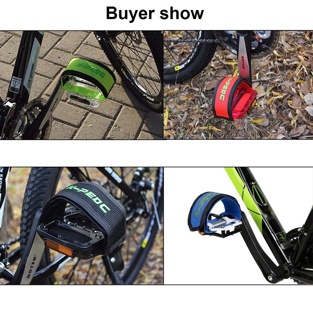 Cinghie Pedali Bici Antiscivolo - Doppia Cintura Regolabile Per BMX E Fixed Gear - Foto 9