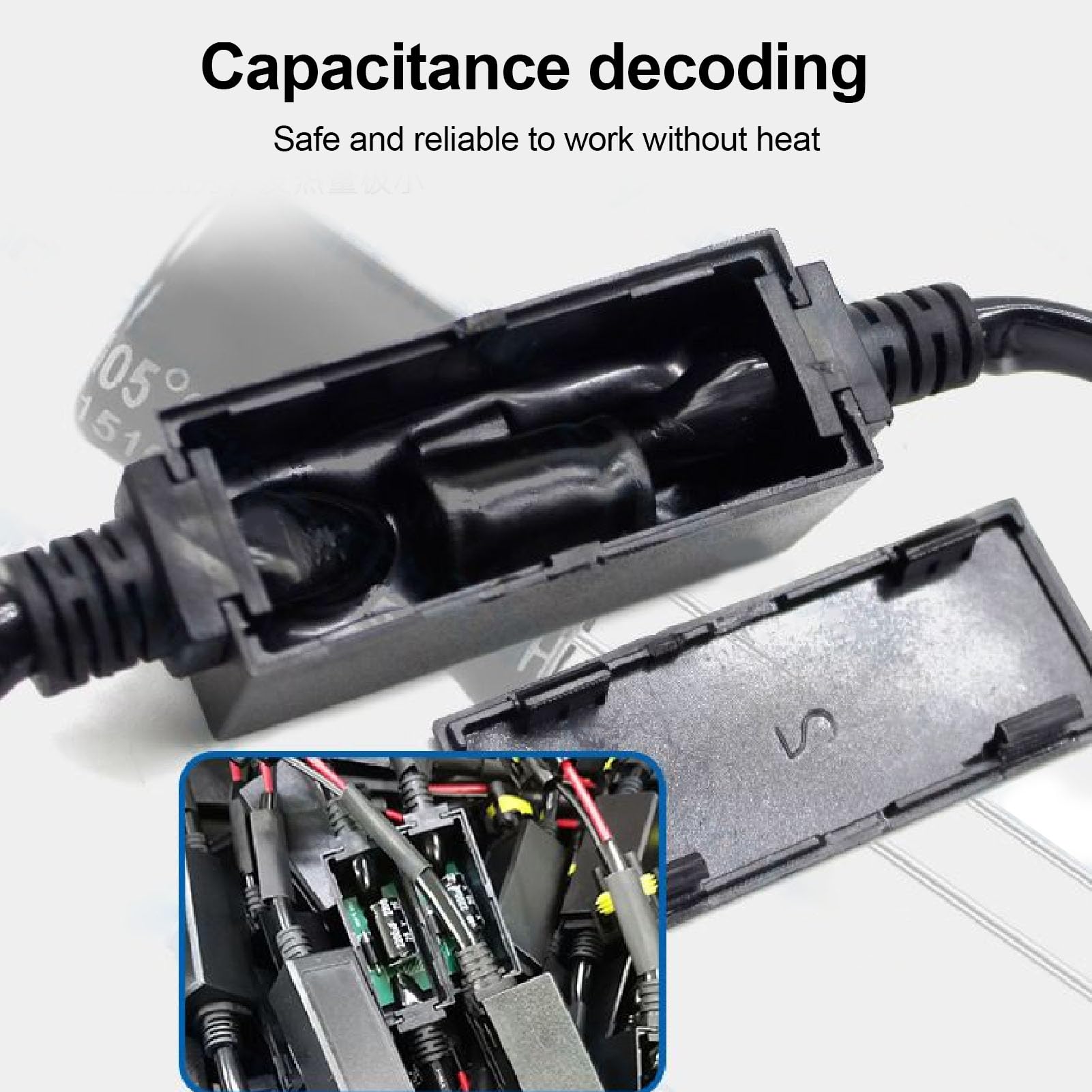 Akozon H4 DECODER CANBUS LED per Fari Sfarfalli, Resistenza di Carico DC 9-16V, Compatibile