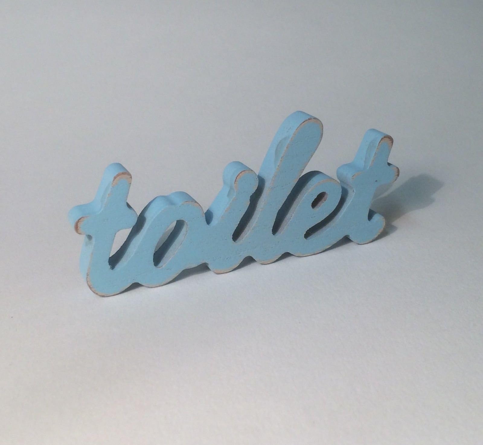 Toilet Splosh Laundry Toilet & Bathroom Door Plaque Sign Chabby Chic Housewarming Gift