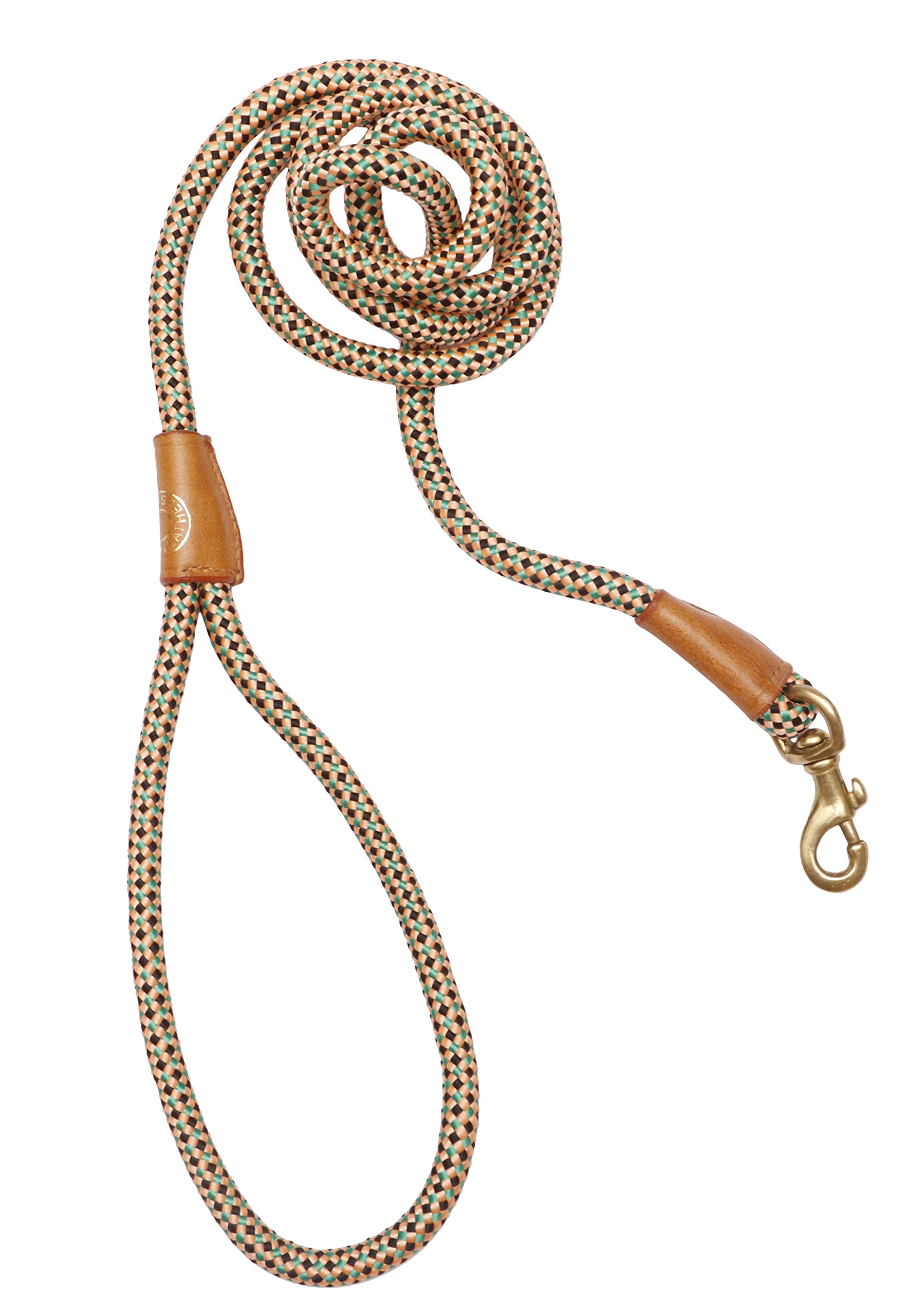 Vama Leathers Rope Leash - Strong & Comfortable - Heavy Duty Solid Brass Hook - 5 Feet Long - for Puppy Size Dog (Color May Vary) (B08SKCNV6S) Amazon Price History, Amazon Price Tracker