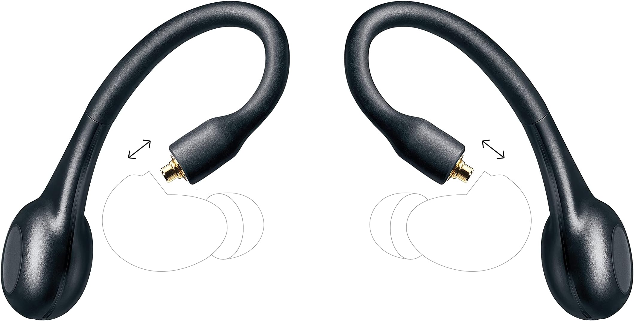 Shure True Wireless Adapter (Gen 2) for Sound Isolating Earphones, Secure Over-Ear Fit, Bluetooth 5 Wireless Technology, Long Battery Life With Charging Case, & Fingertip Controls (RMCE-TW2-EFS)