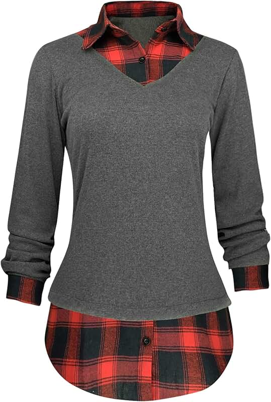 Amazon.co.uk jumper with shirt insert Clothing