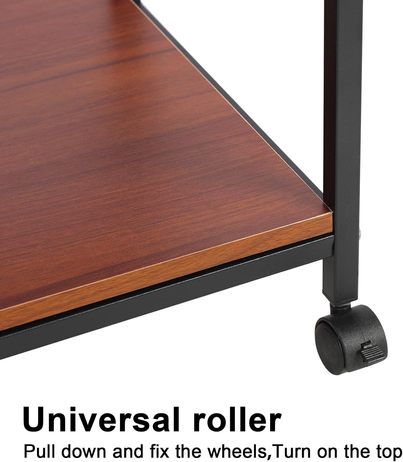 AOKID 収納棚 キッチンパン屋ラック ユーティリティ電子レンジスタンド 収納カート ワークステーションシェルフ 電子レンジ用テー