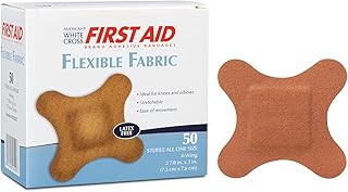 American White Cross 1622033 Fabric Adhesive Strips, Sterile, Lightweight, 2-7/8