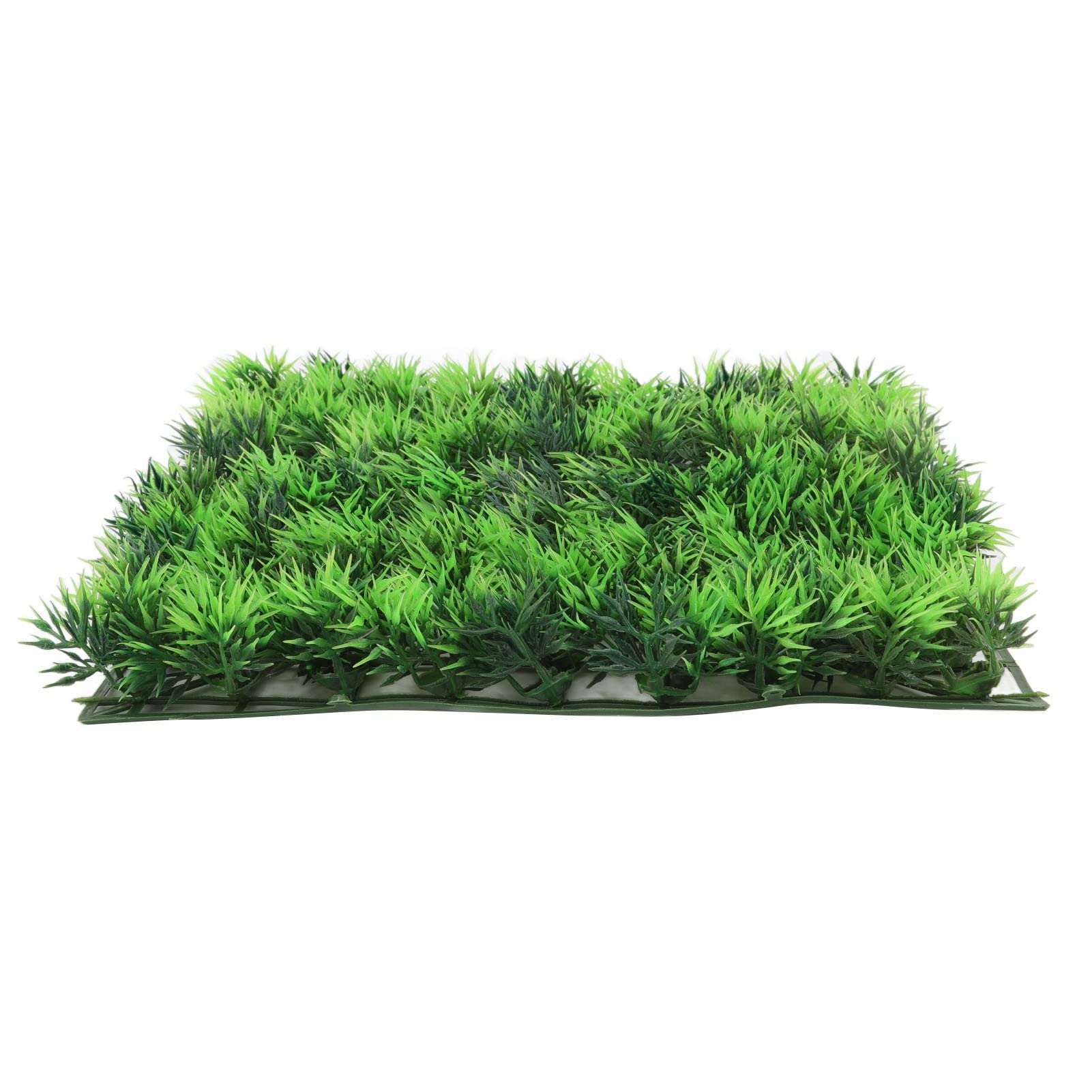 Aquarium Artificial Grass Mat, Aquarium Decorations Grass Fake Lawn Turf, Square Artificial Plastic Lawn for Saltwater Freshwater Tropical Landscape Lawn Aquarium Beautiful Decoration Plastic Plant