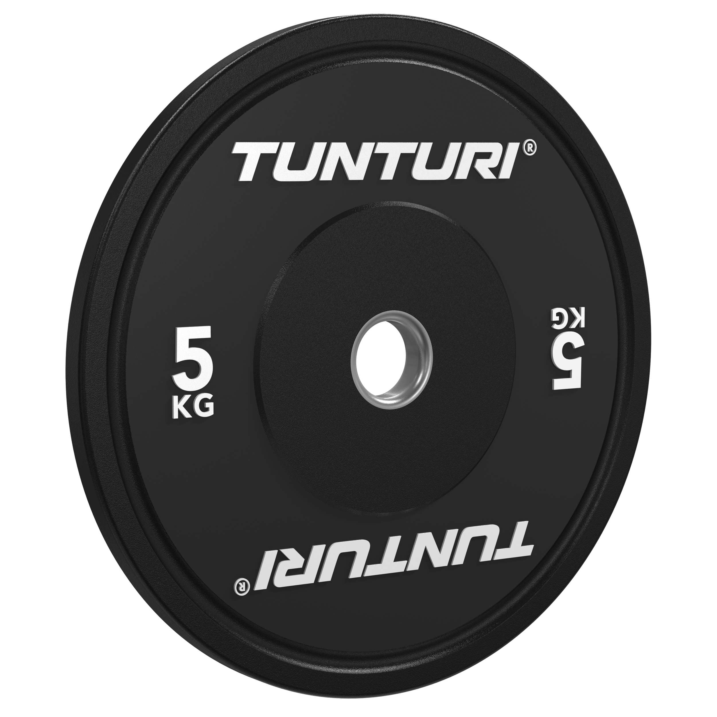 Tunturi Platinum bumper plates - Poids pour haltères - Disques d'haltères - 1x 10kg - Noir