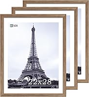 Vista 32 de VCK 8x10 Picture Frames - Black, Wide Border Solid Wood Frame, Display Photo in Horizontal and Vertical, for Home, Office, Gallery, Woodgrain