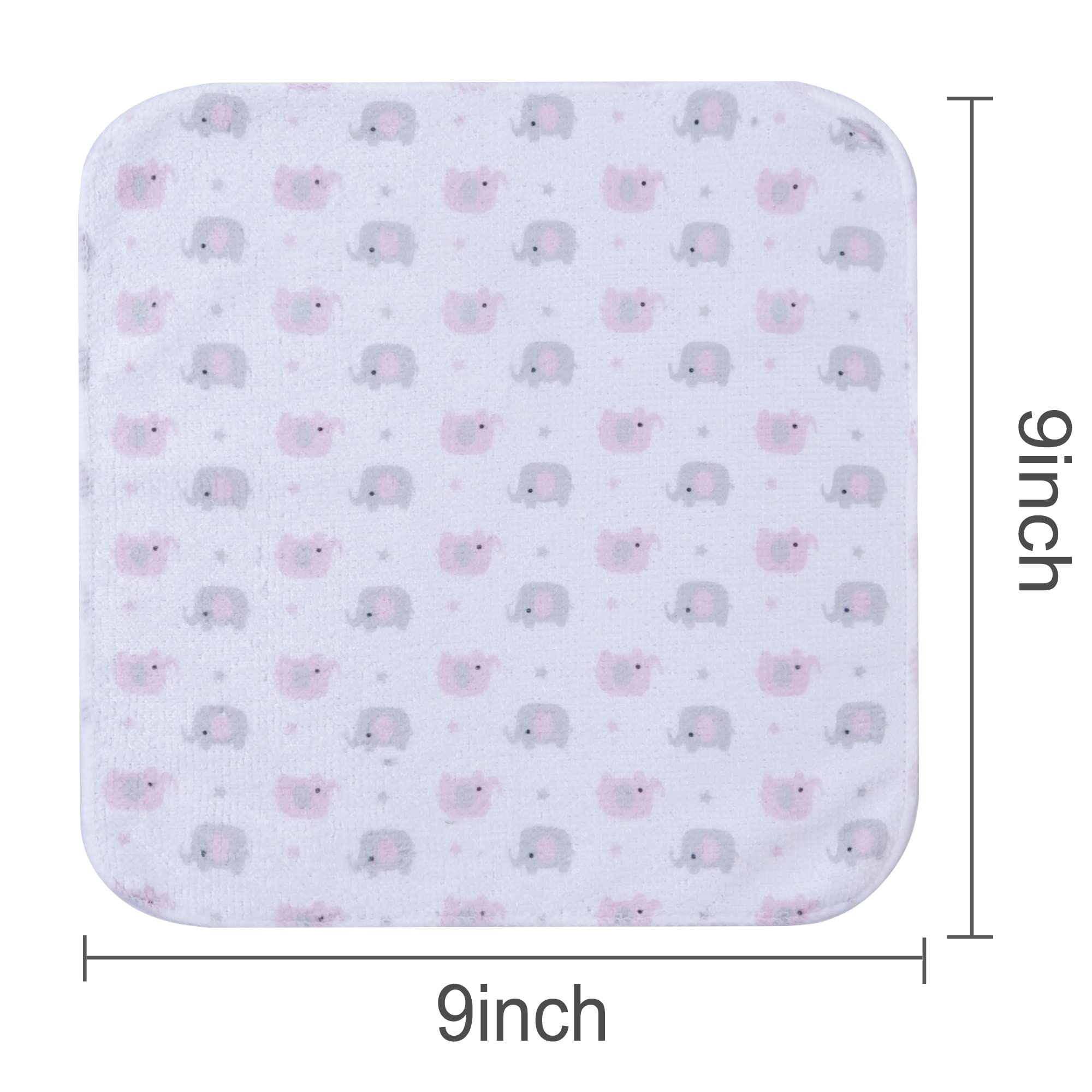 Salviette per neonati, panno da bagno extra morbido e ultra assorbente, grandi regali per neonati e bambini, 23 × 23 cm, confezione da 24