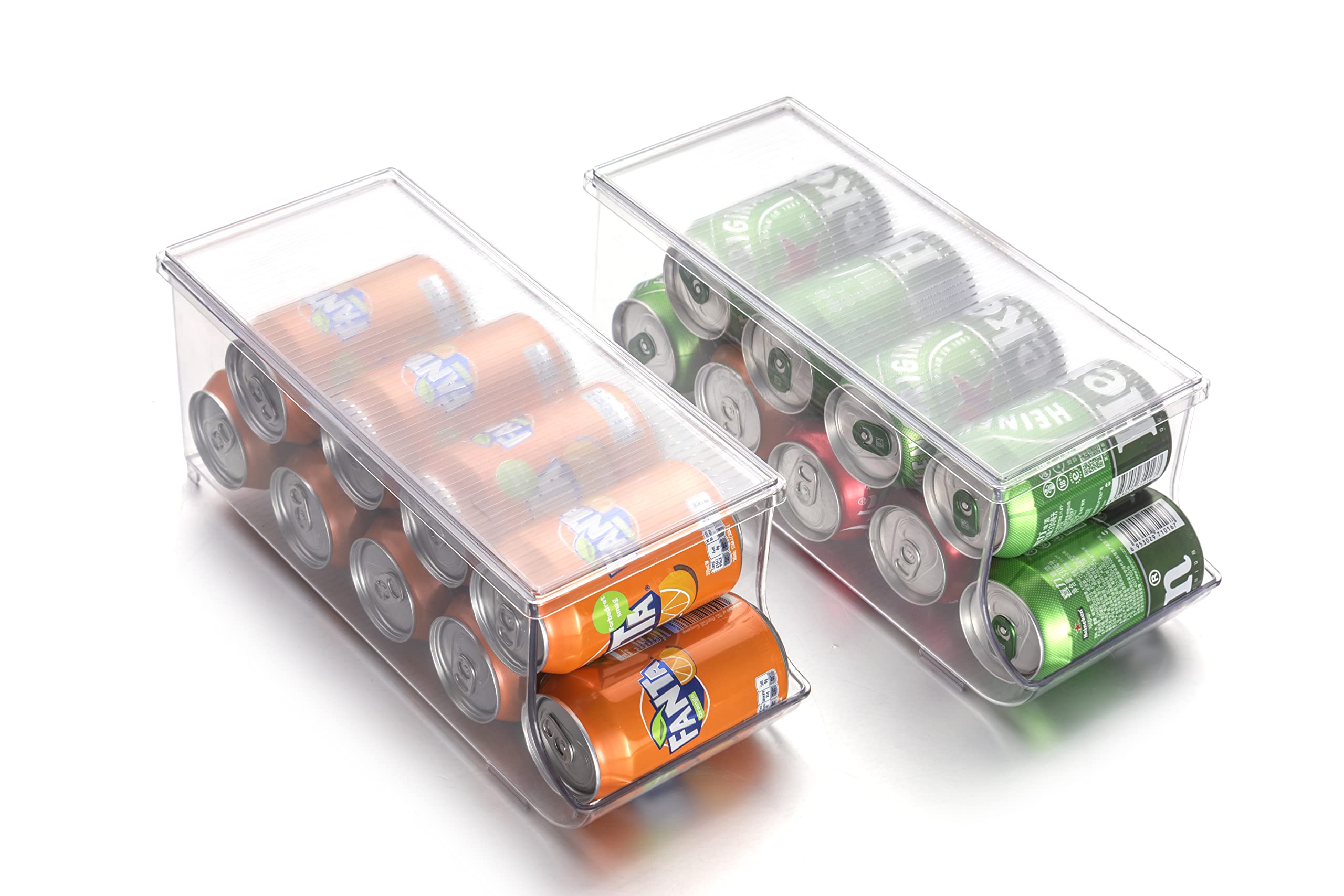Buy JINAMART Set of 2 Stackable Soda Can Organizer for Refrigerator