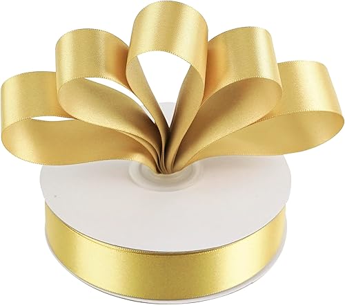 Vista 55 de MEEDEE Orange Satin Ribbon - 1.5 inch Double Faced Satin Ribbon, 50 Yards - Neon Tangerine - For Christmas, Thanksgiving, Halloween, Weddings