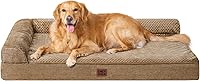 Vista 88 de EHEYCIGA Cama ortopédica XL para perro de espuma viscoelástica, cama lavable para perro con forro impermeable y funda extraíble, sofá extragrande