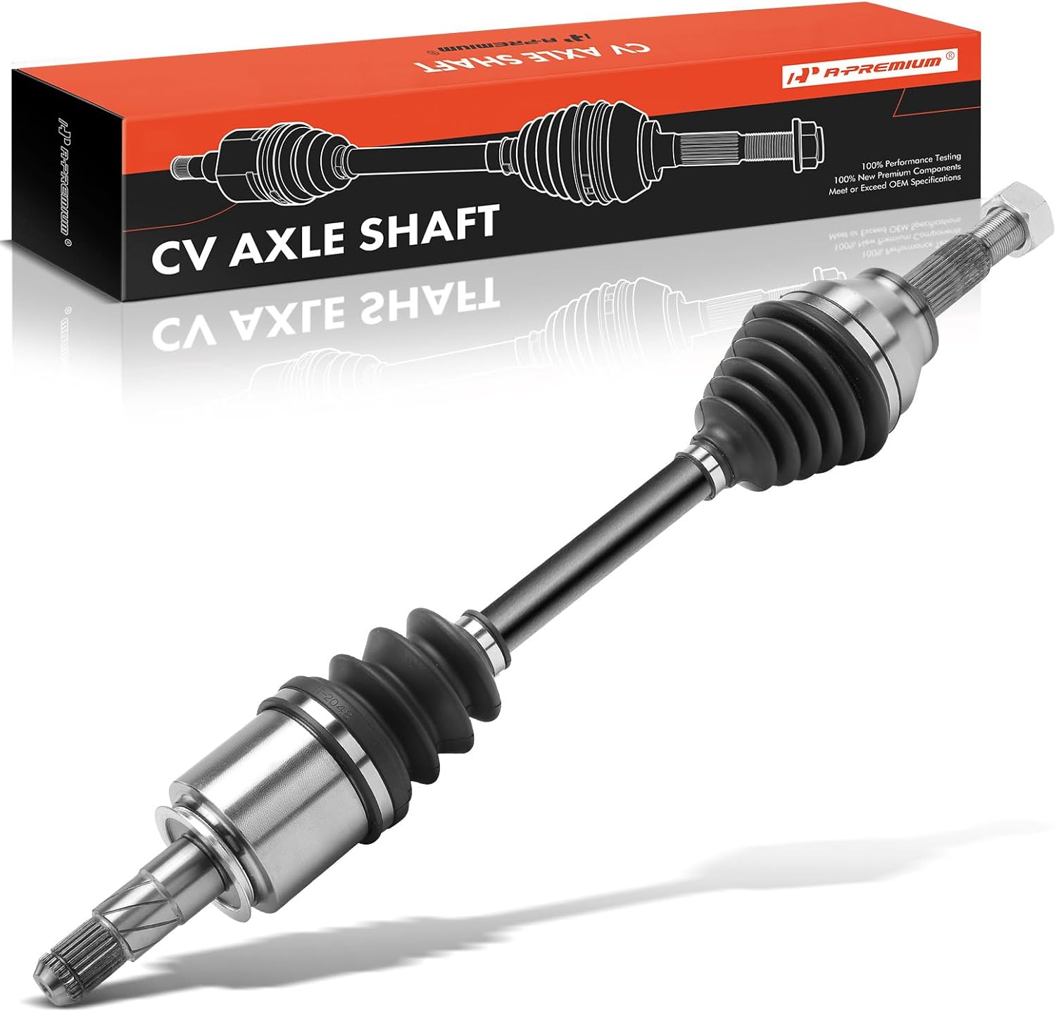 A-Premium Front Right Passenger Side CV Axle Shaft Assembly Compatible with Infiniti FX35 2003-2008 3.5L AWD, FX45 2003-2008 4.5L Front Passenger Side