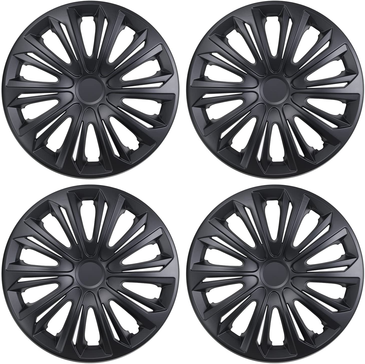 All4You Radzierblenden Nrm Strong Schwarz Matt 15" Zoll Radkappen Radblenden 4 Stück Black