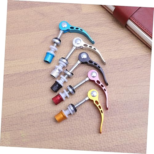 Miniatura 9 de BESPORTBLE Abrazadera de asiento de bicicleta, abrazadera de tija de sillín de liberación rápida, brochetas de perno de liberación rápida, brocheta