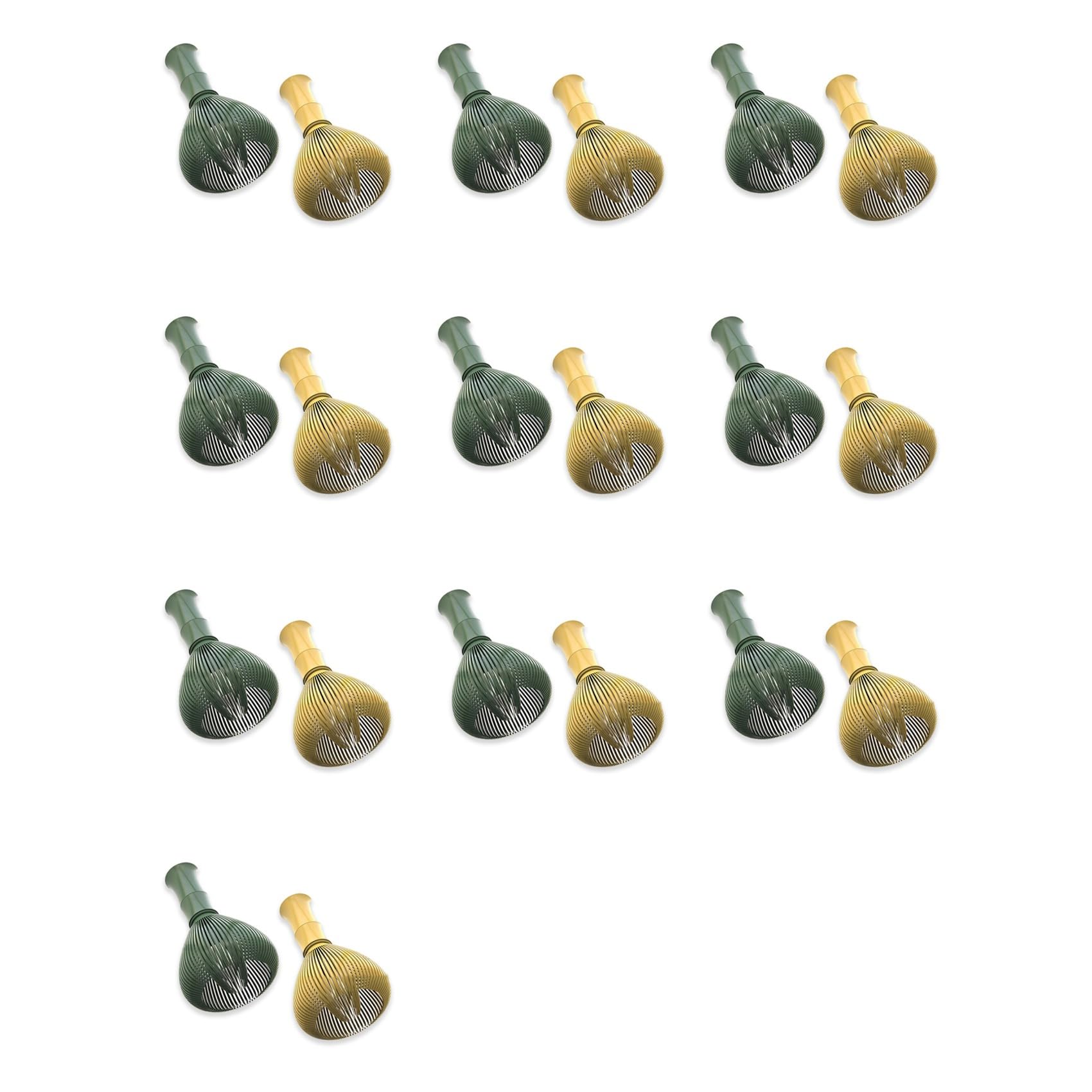 Aundhegrtt 20PCS Matcha Whisk Resin Matcha Whisk Chasen Brush Food Grade for Matcha Green Tea