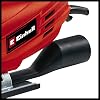 منشار Einhell Decoupage TC-JS 85 (620 واط، ارتفاع القطع 20 مم، 85 مم في الخشب، عمق القطع 8 مم في الفولاذ، الحد الأقصى 3000 د/د، وظيفة نفخ الغبار، سدادة متوازية) - 4321140