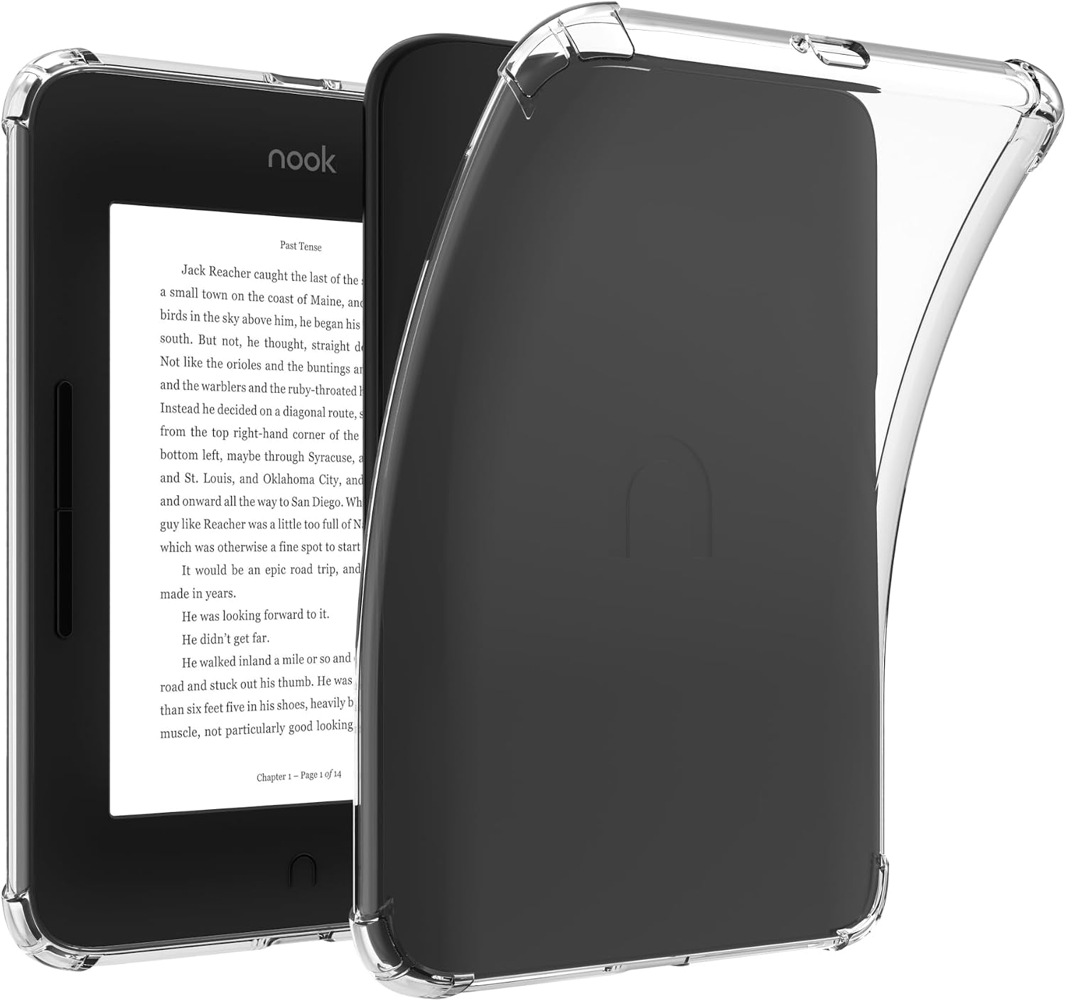 Clear Case for 6" Nook GlowLight 4 / GlowLight 4E (2021/2022 Released) - Lightweight TPU Transparent Flexible Soft Shell Back Cover Fits Nook Glowight 4/4E